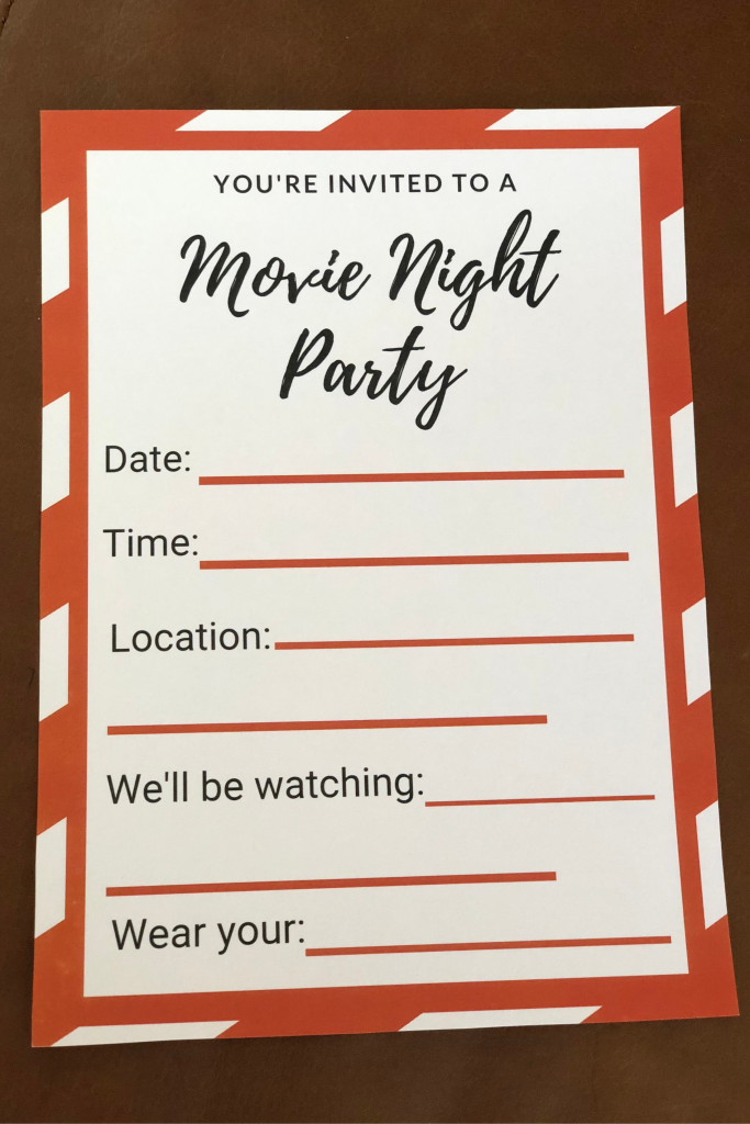 host a Christmas movie watch party