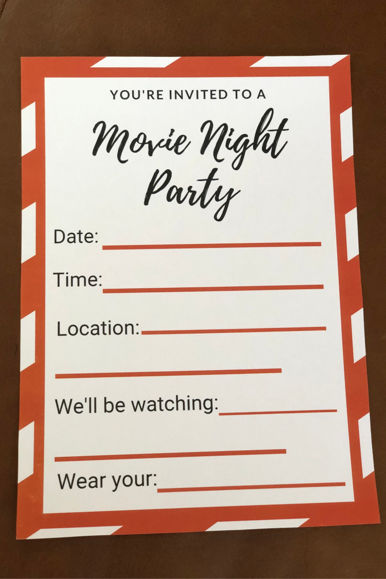 Host a Christmas Movie Watch Party (with printables) - Barbara Hinske